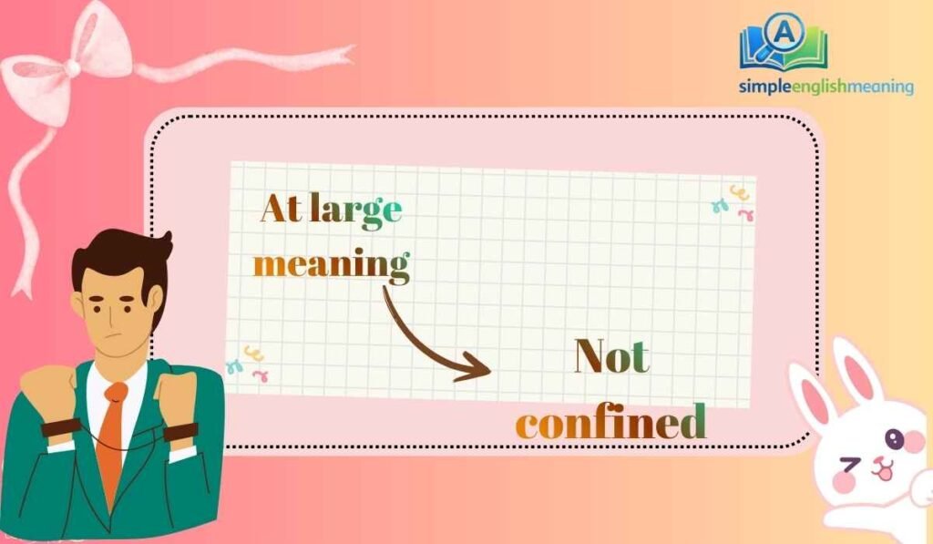 At large meaning