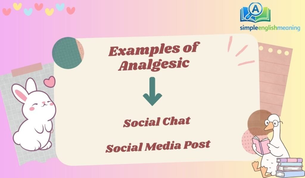 Examples of Analgesic