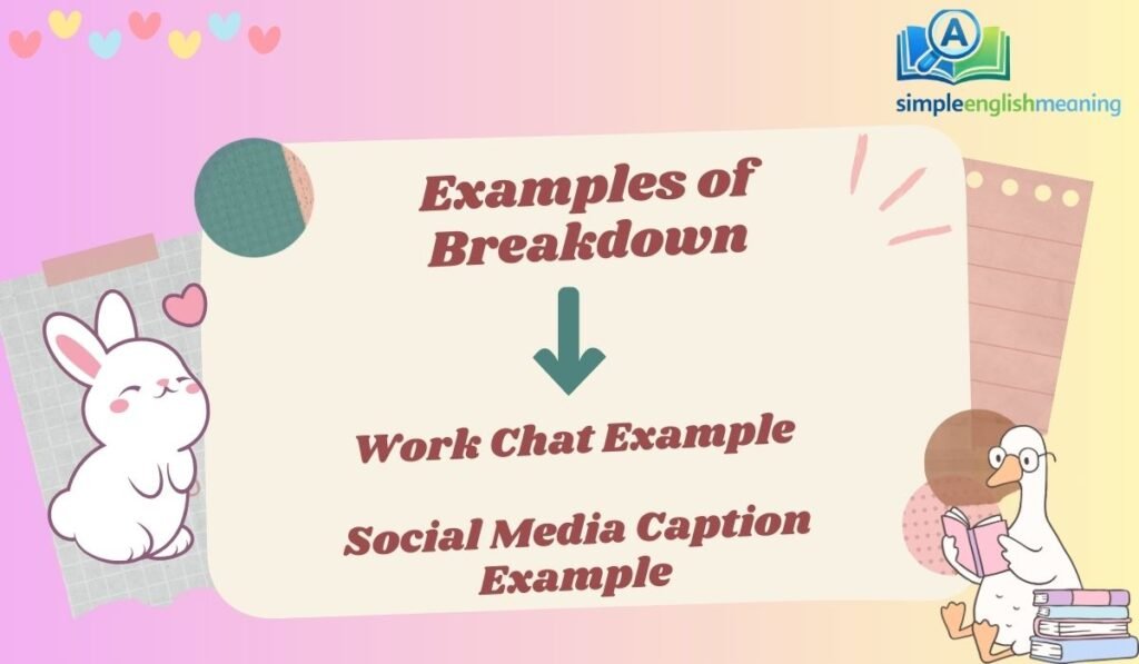 Examples of Breakdown